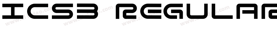 ICS3 Regular字体转换